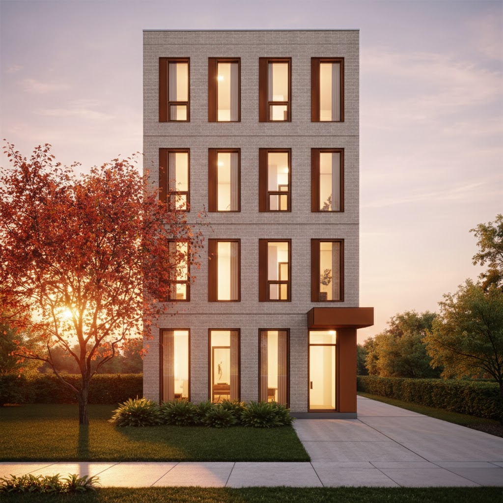 Fourplex home exterior