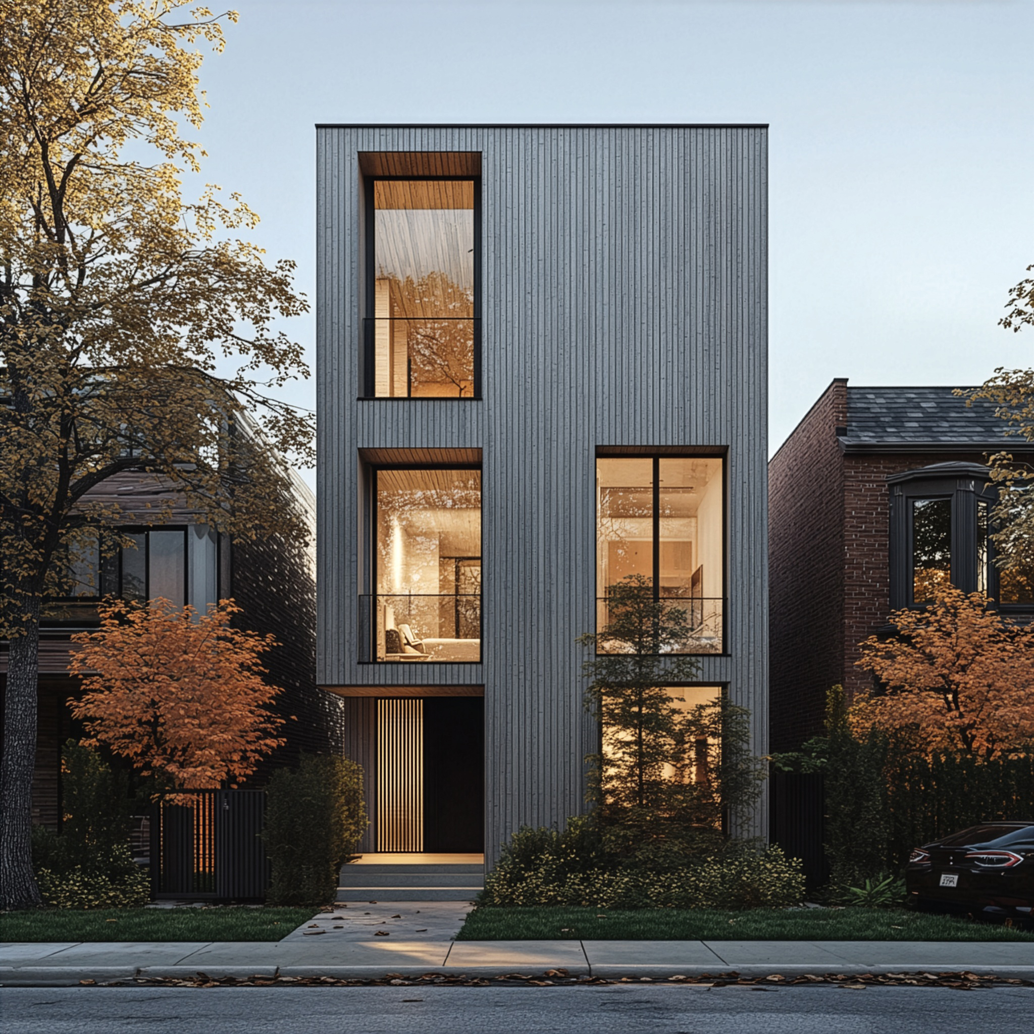 Multiplex home exterior